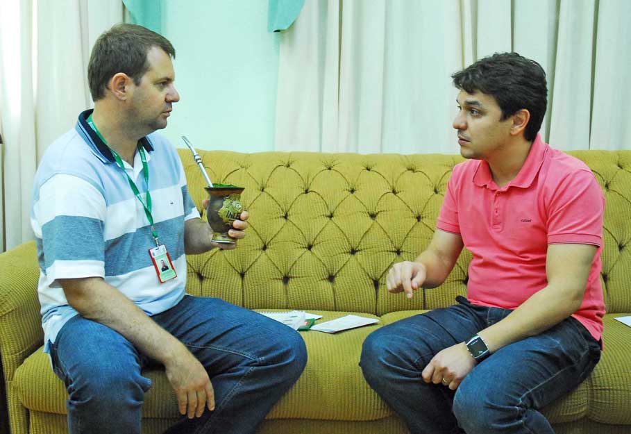 Presidente do Legislativo recebe Diretor Geral do IFF – campus Santo Ângelo