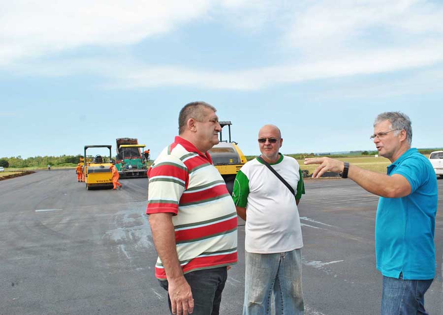 Legislativo segue registrando e divulgando, diariamente, o andamento das obras no Aeroporto de Santo Ângelo