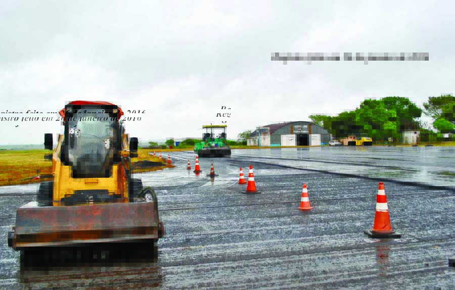 Legislativo segue registrando e divulgando, diariamente, o andamento das obras no Aeroporto de Santo Ângelo