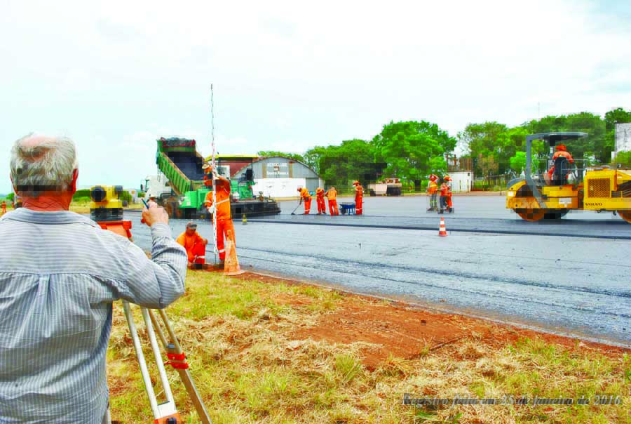 Legislativo segue registrando e divulgando, diariamente, o andamento das obras no Aeroporto de Santo Ângelo
