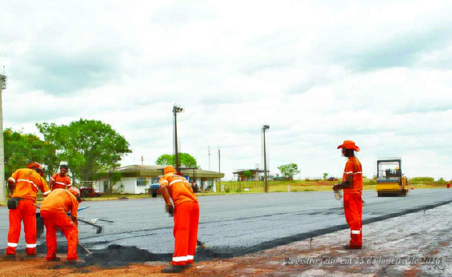 Legislativo segue registrando e divulgando, diariamente, o andamento das obras no Aeroporto de Santo Ângelo