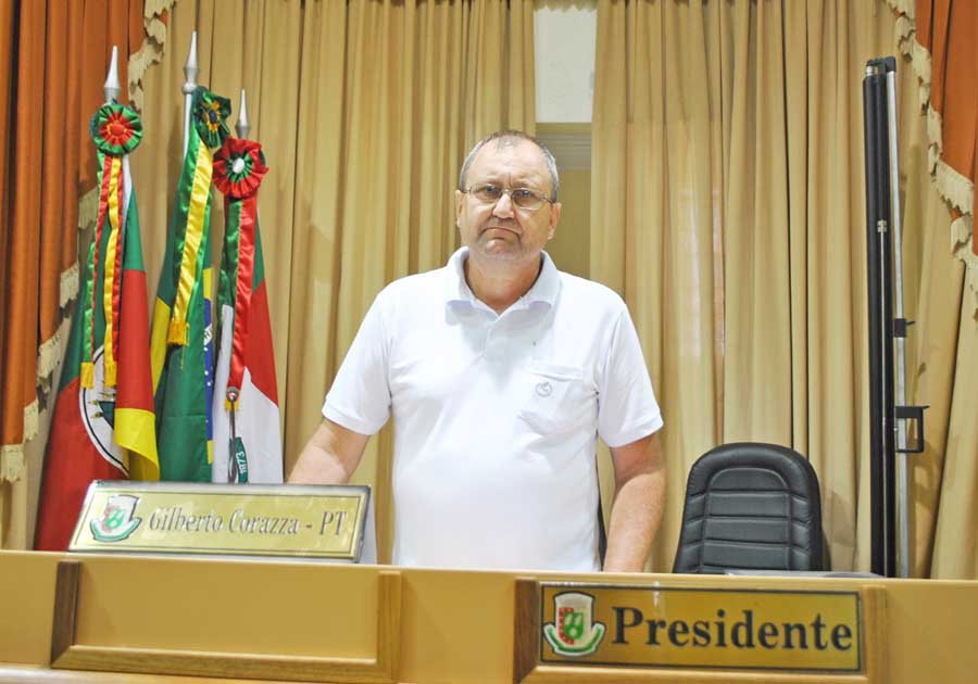 Vereador Gilberto Corazza é eleito o novo Presidente da Câmara de Vereadores de Santo Ângelo