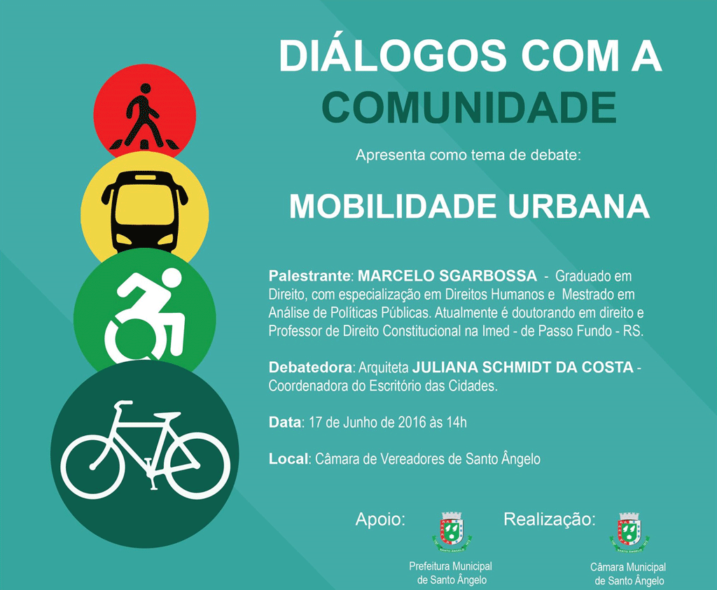 Projeto “DIÁLOGOS COM A COMUNIDADE” terá como tema Mobilidade Urbana