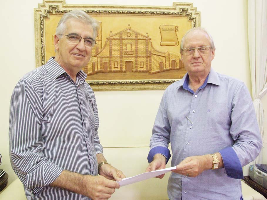 Presidente da Câmara, Adolar Queiroz e vereador Vinícius Makvitz mantêm audiência com o Prefeito em exercício, Bruno Hesse