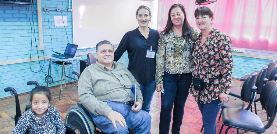 Superação e inclusão foram os temas da palestra do vereador Lauri Juliani na  Escola Madre Catarina Lépori