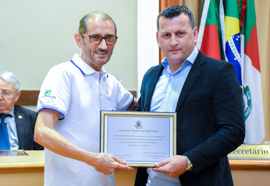Legislativo realiza sessão solene em comemoração aos 100 anos do Lions Club Internacional