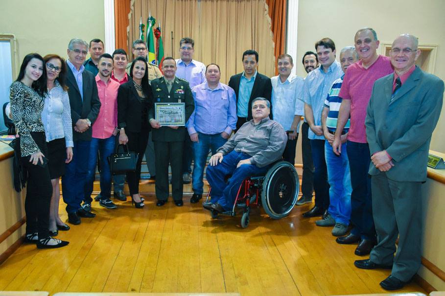 Em sessão especial, Câmara de Vereadores presta homenagem ao Cel Marcelo Baptista Vargas  