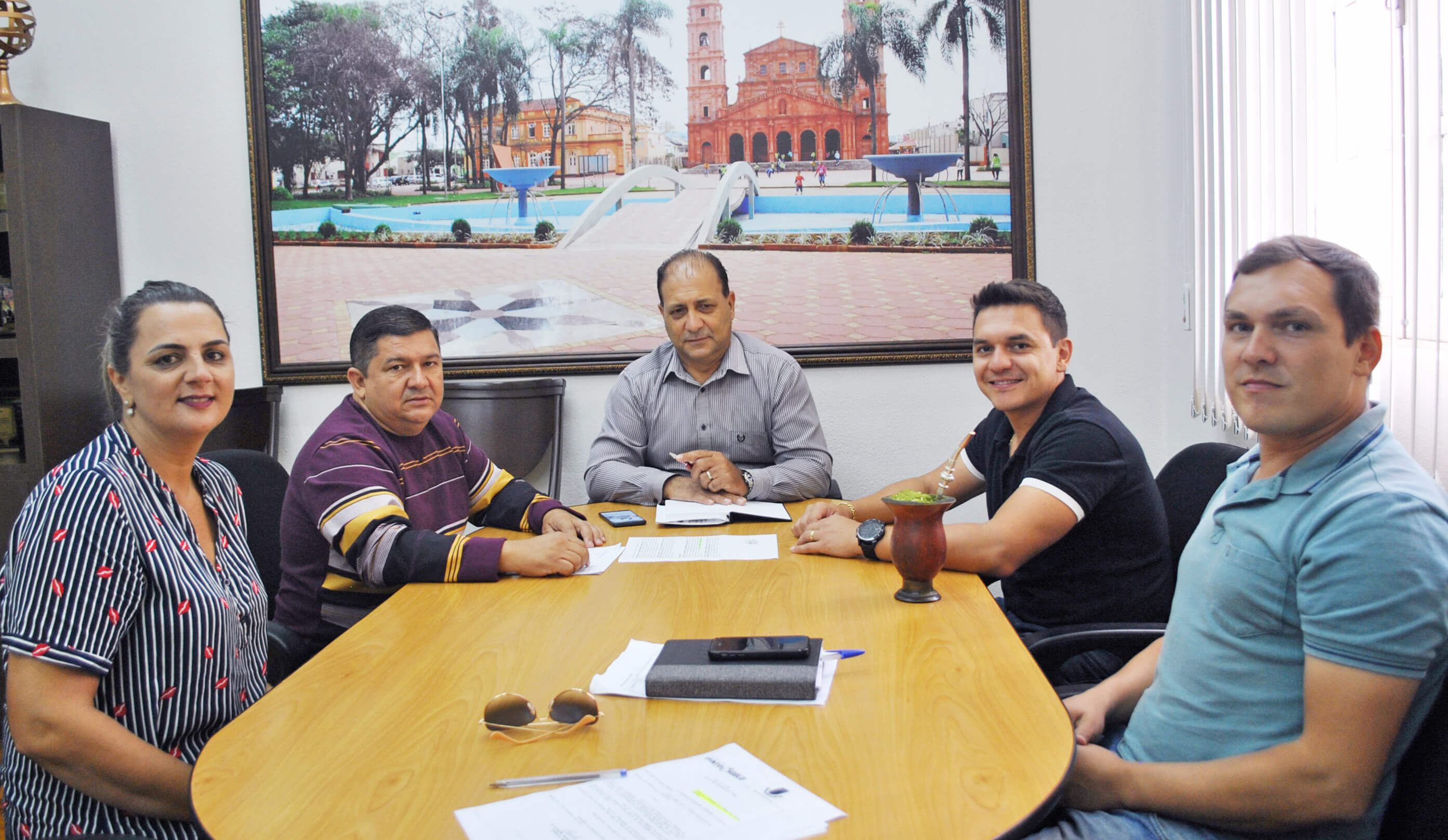 Em reunião com Prefeito e Secretários, Presidente do Legislativo trata sobre obras e investimentos para Santo Ângelo.