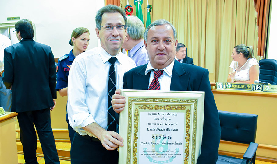 Paulo Prado Machado é agraciado com Título Cidadão Honorário de Santo Ângelo