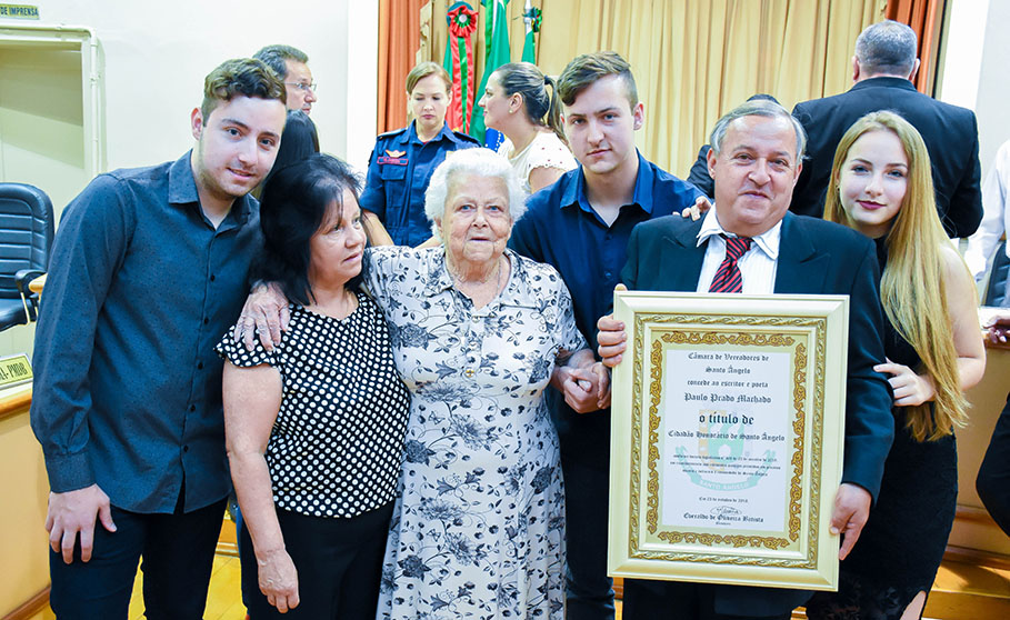Paulo Prado Machado é agraciado com Título Cidadão Honorário de Santo Ângelo