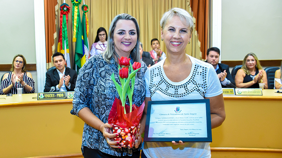 Título Mulher Cidadã é entregue em Sessão Especial na Câmara de Vereadores