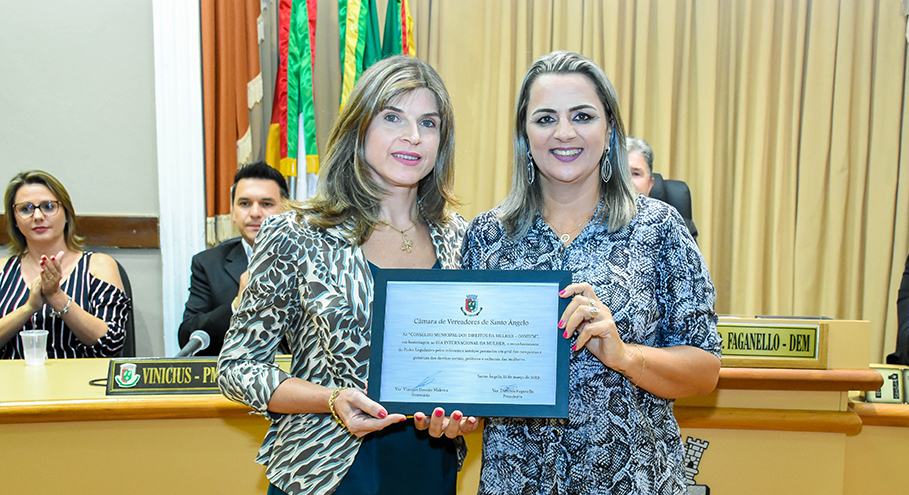 Título Mulher Cidadã é entregue em Sessão Especial na Câmara de Vereadores