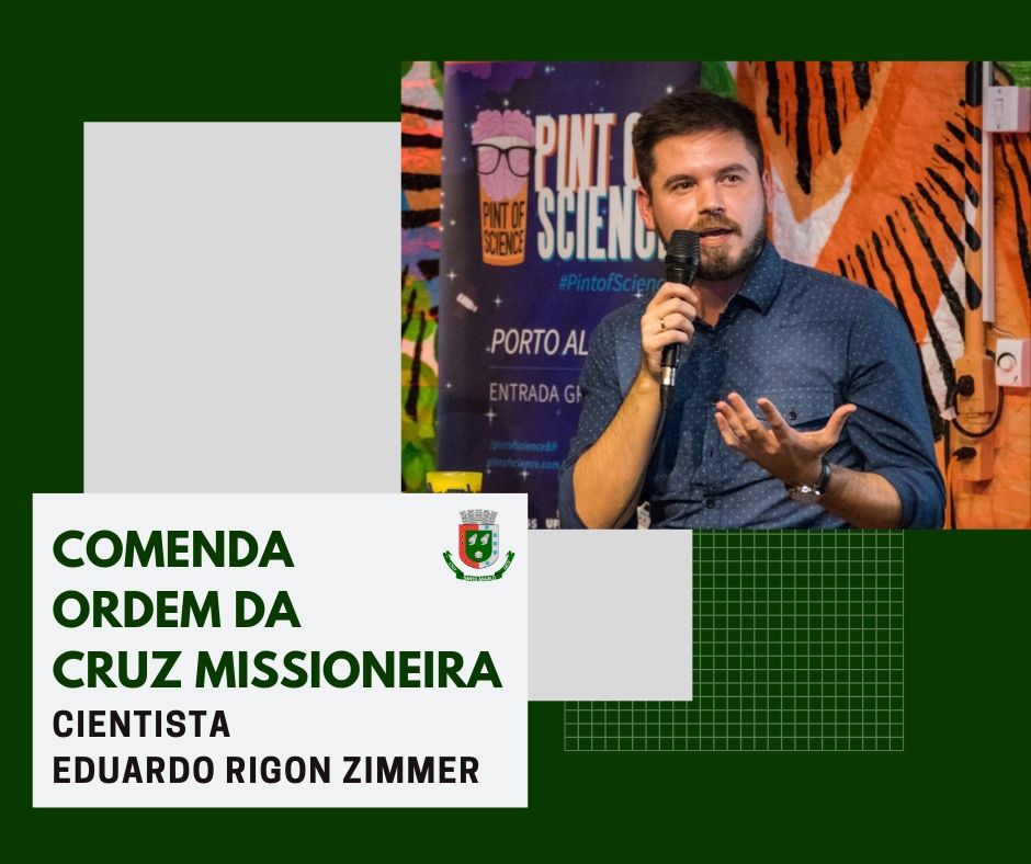 Cientista santo-angelense Eduardo Rigon Zimmer receberá a Ordem da Cruz Missioneira