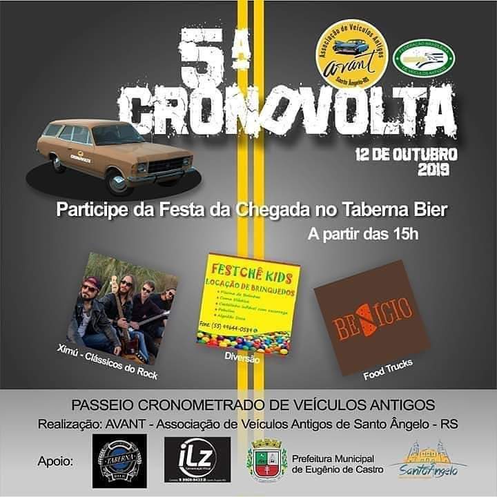 5ª Cronovolta ocorre com apoio do Poder Público de Santo Ângelo