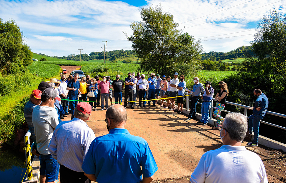 Inaugurada ponte na Linha Alegre entre Santo Ângelo e Guarani das Missões