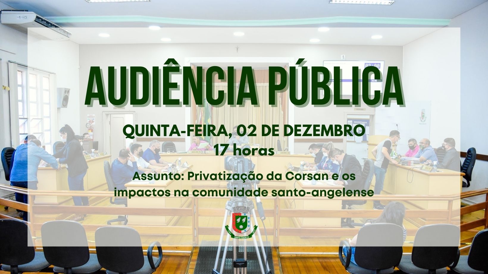Audiência Pública debate contrato do município com a Corsan