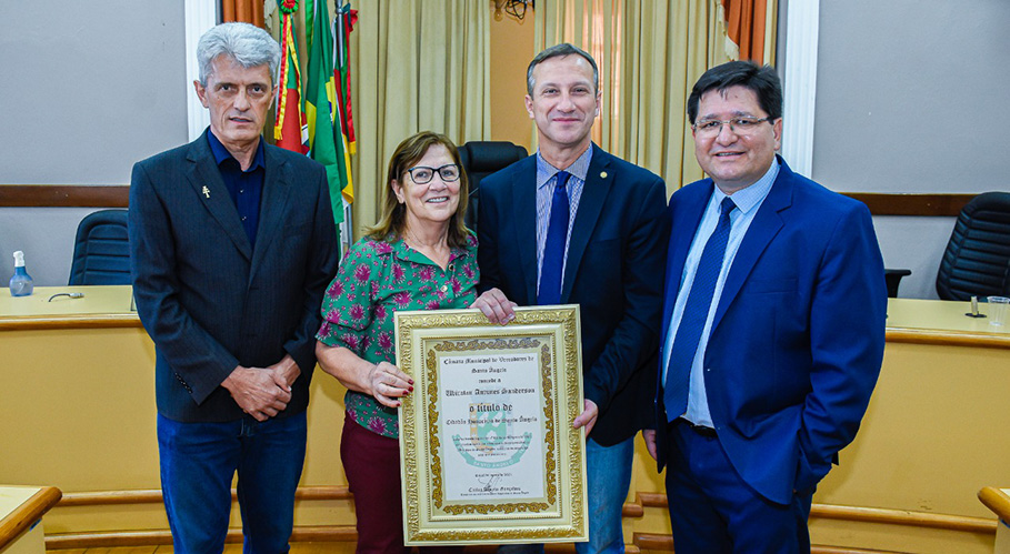 Deputado federal Ubiratan Sanderson recebe título de Cidadão Honorário de Santo Ângelo