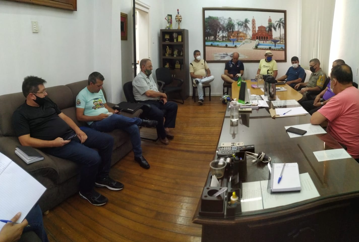 Comissão Representativa da Câmara de vereadores se reúne, com sindicatos e lideranças,  para discutir a situação dos trevos das rodovias ERS-344 e ERS-218.