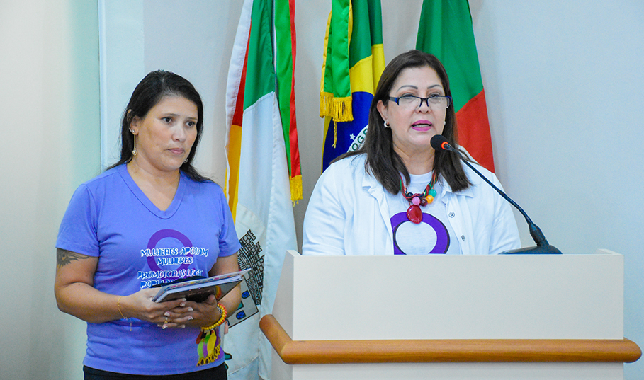 PROMOTORAS LEGAIS APRESENTAM PROJETO VOLTADO ÀS MULHERES EM SANTO ÂNGELO 