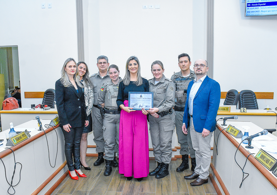 Patrulha Maria da Penha completa 7 anos de atuação em Santo Ângelo com homenagem do Legislativo