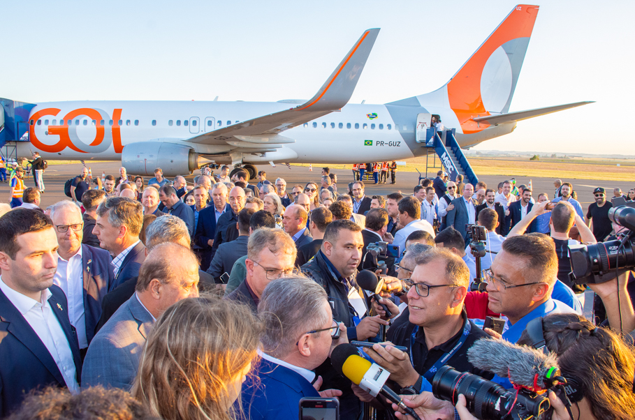 Pela primeira vez na região Boeing 737-800 da empresa Gol da início aos Voos com conexão são Paulo, Santo Ângelo 