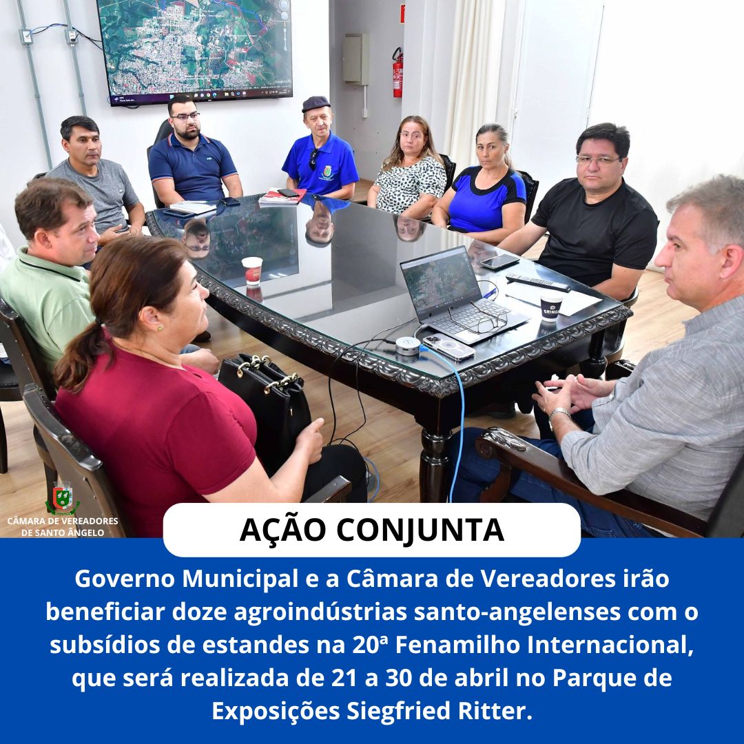 Ação conjunta entre o Governo Municipal e a Câmara de Vereadores, irá beneficiar doze agroindústrias santo-angelenses