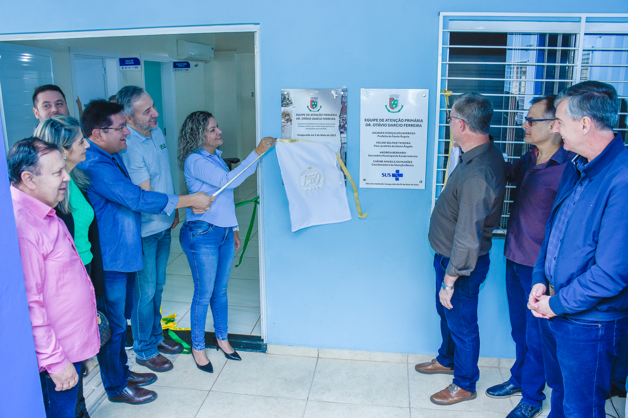 Legislativo santo-angelense prestigia remodelação da Estratégia de Saúde da Família (ESF) do Bairro Aliança