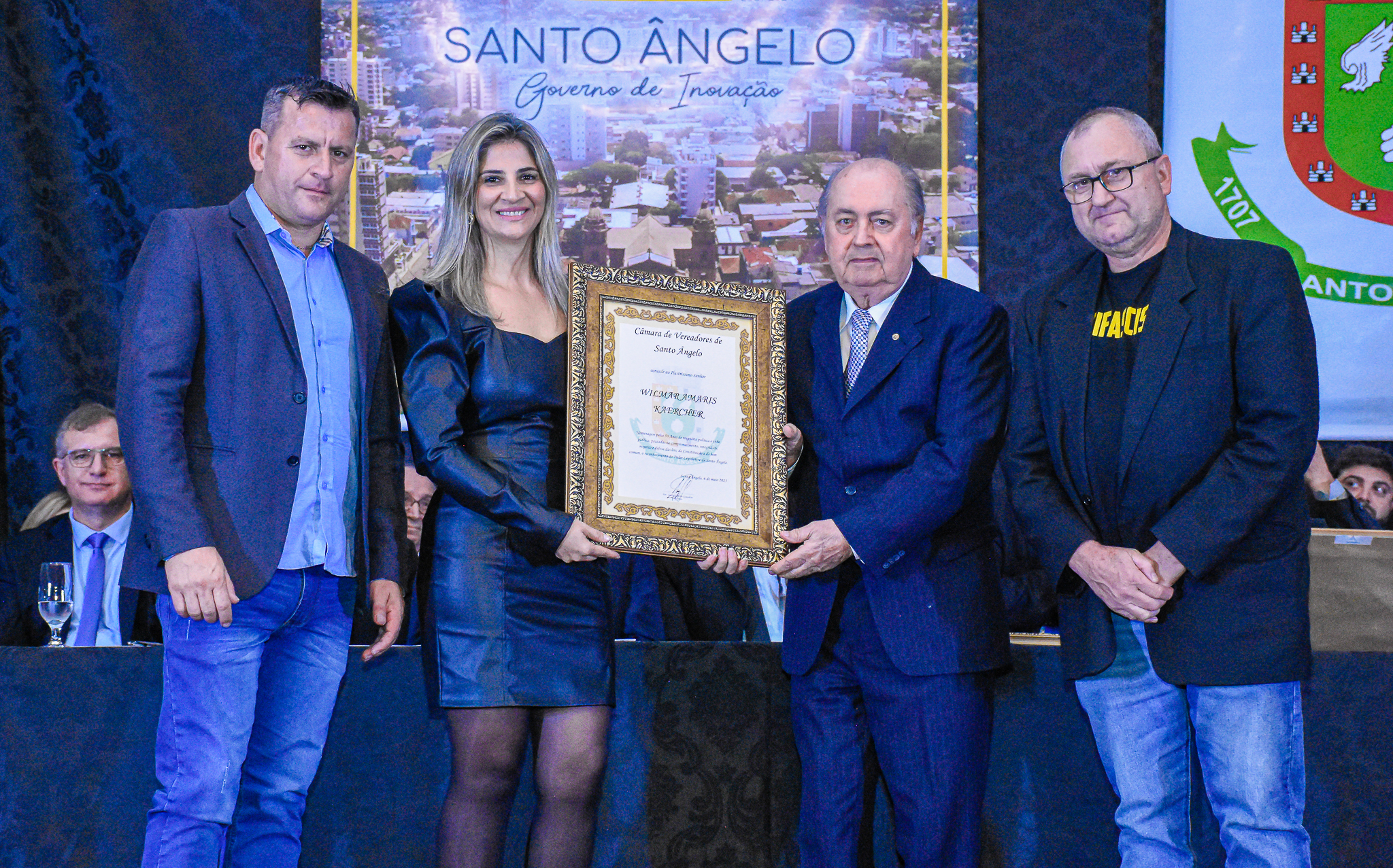 Poder Legislativo de Santo Ângelo realizou sessão solene em homenagem ao Ministro João Augusto Nardes e ex-vereadores 