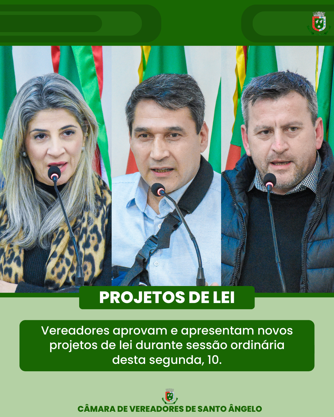 Saiba quais foram os Projetos de Lei aprovados e apresentados pelos Vereadores esta semana