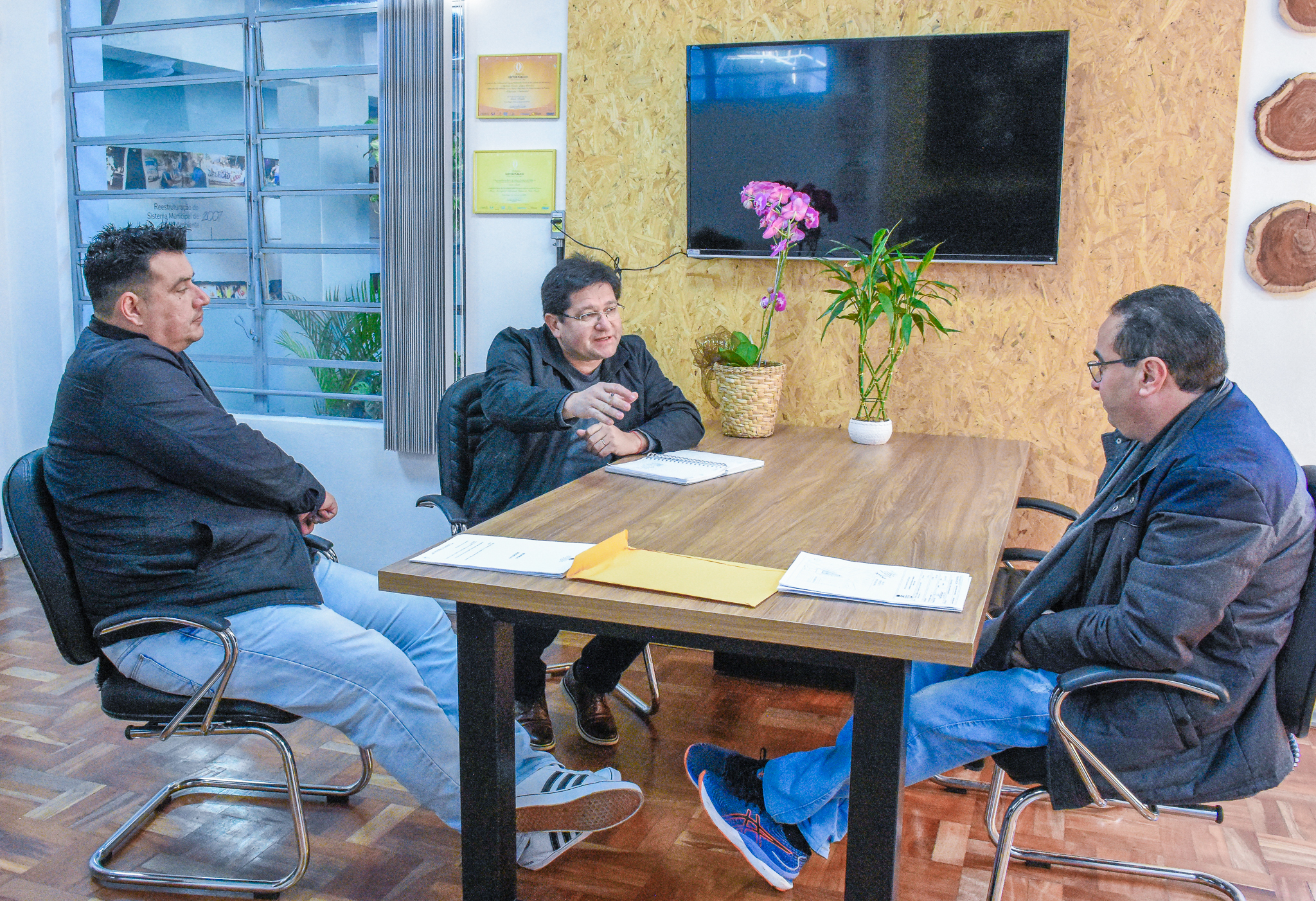 Presidente do Legislativo visita as instalações da nova sede da Secretaria Municipal de Meio Ambiente