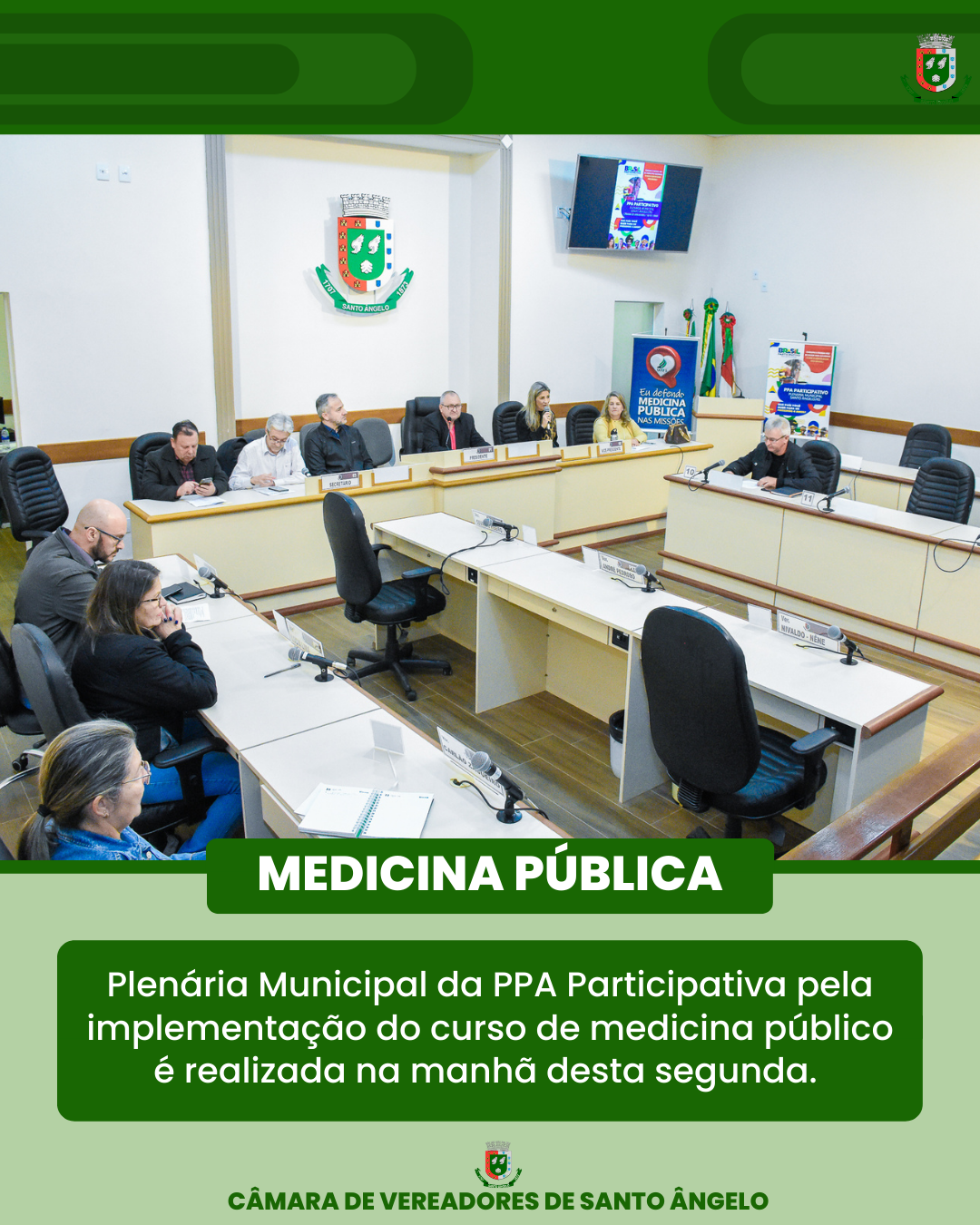 Realizada a Plenária Municipal pela implementação do curso Público de medicina 