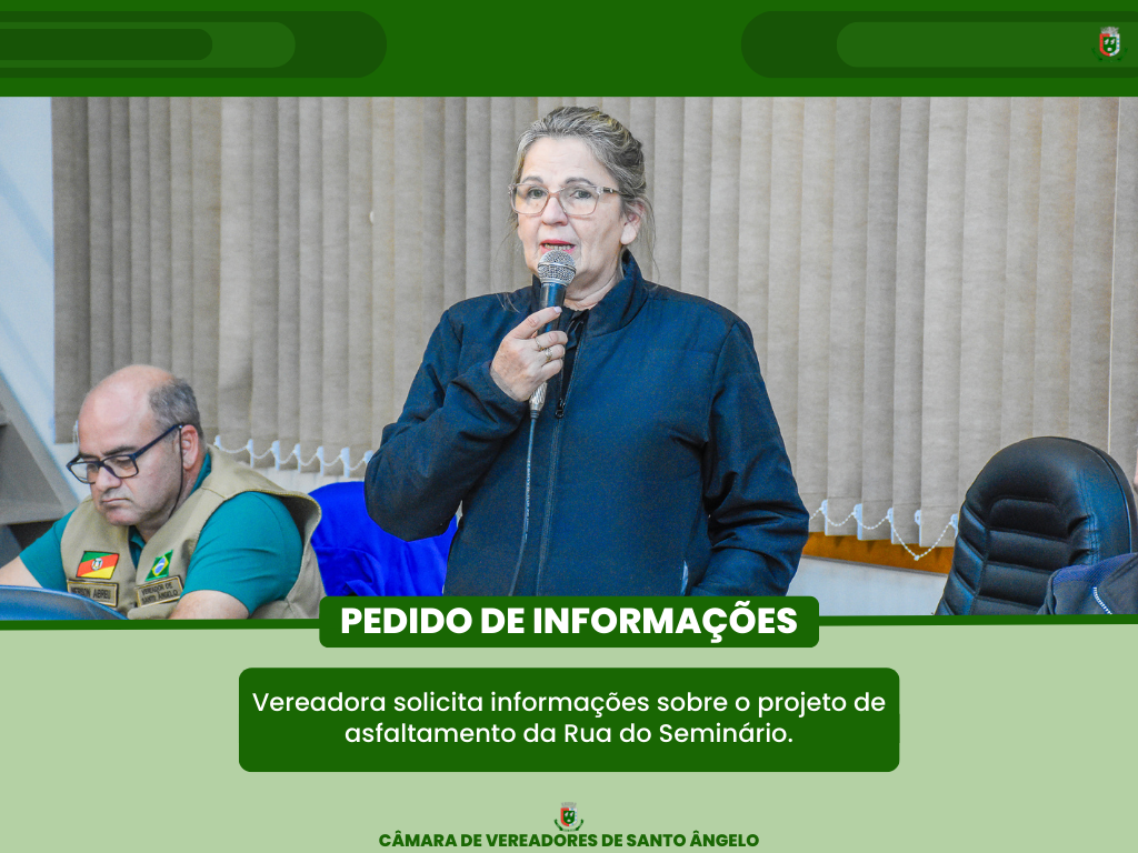 Confira as moções e pedidos de informação colocados em pauta na última segunda-feira