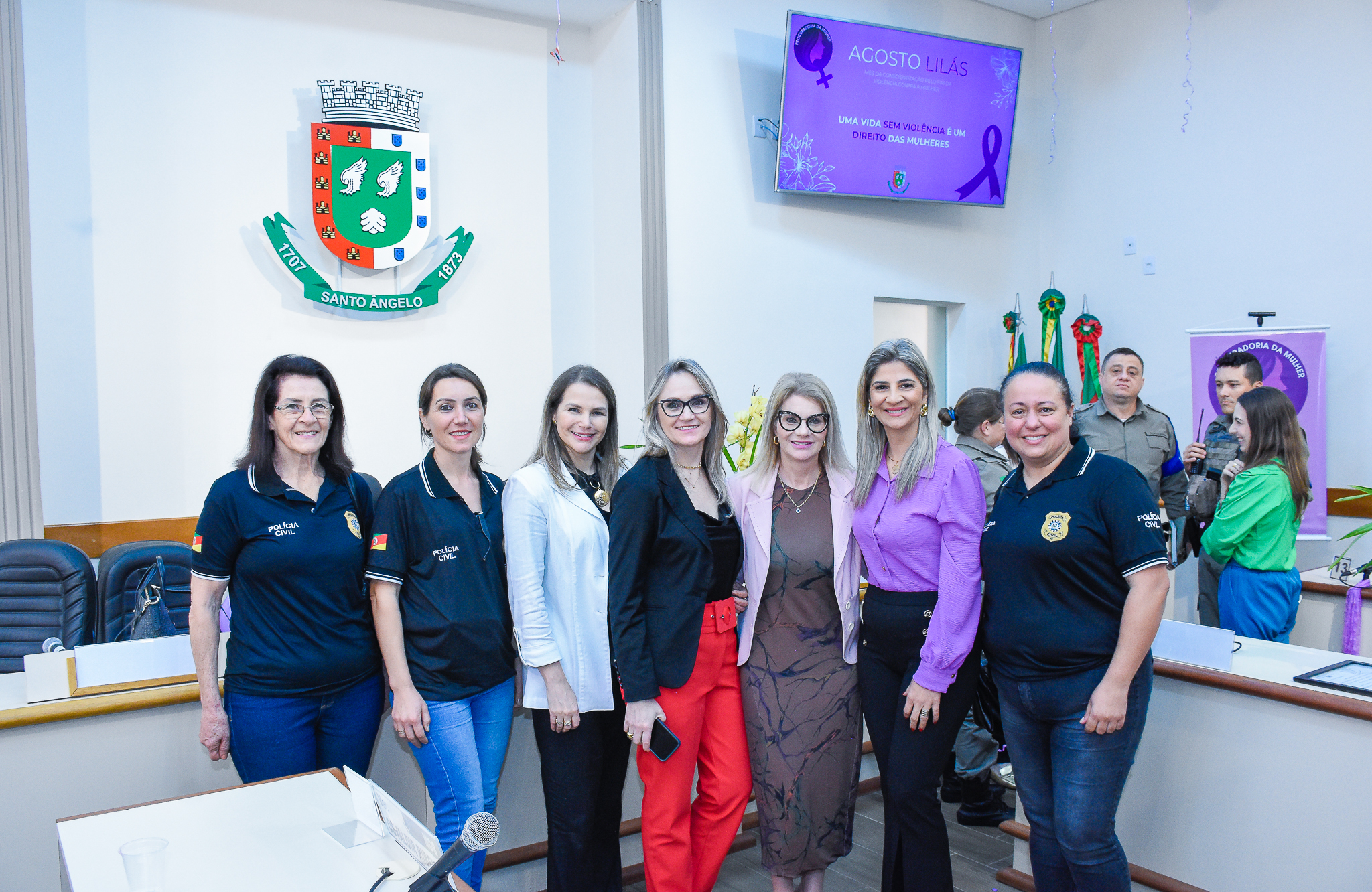 Procuradoria da Mulher através do Poder Legislativo realiza seminário sobre a campanha Agosto Lilás