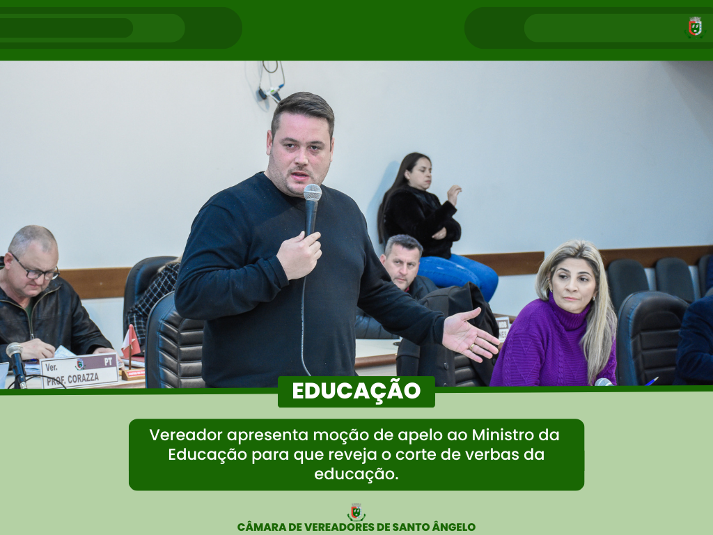 Moções e requerimentos também estiveram em pauta na última segunda-feira