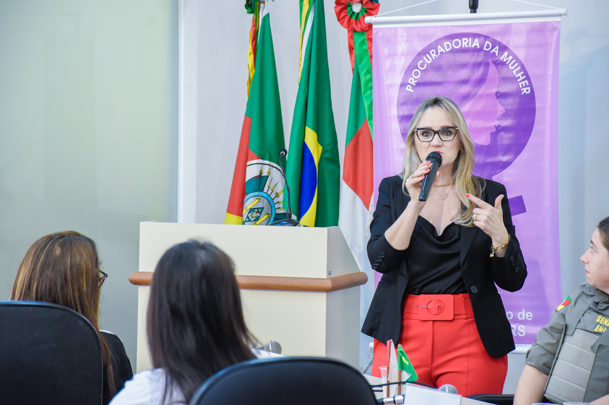 Procuradoria da Mulher através do Poder Legislativo realiza seminário sobre a campanha Agosto Lilás