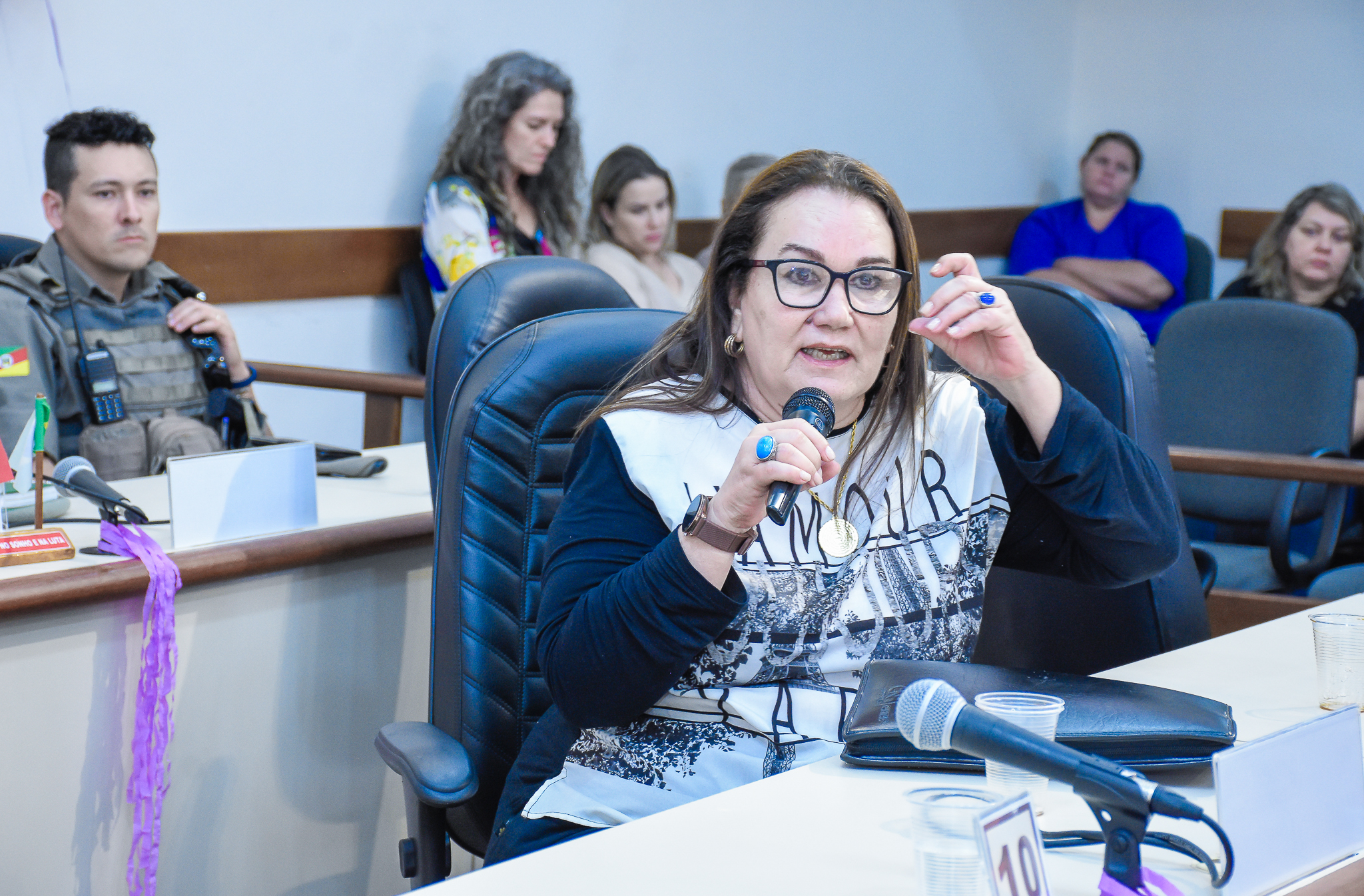 Procuradoria da Mulher através do Poder Legislativo realiza seminário sobre a campanha Agosto Lilás