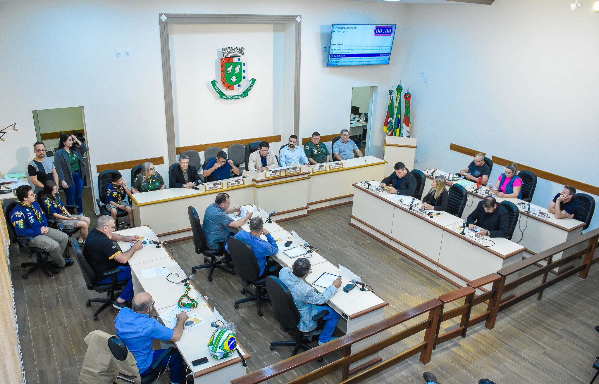 Poder Legislativo de Santo Ângelo realizou homenagem aos 60 anos do Grupo Escoteiro Medianeira 100RS