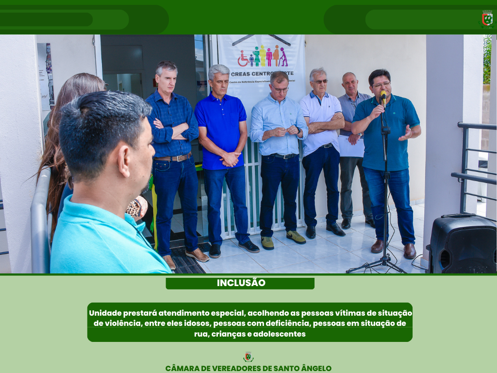 Legislativo prestigiou a cerimônia de inauguração do Centro de Referência Especializado de Assistência Social