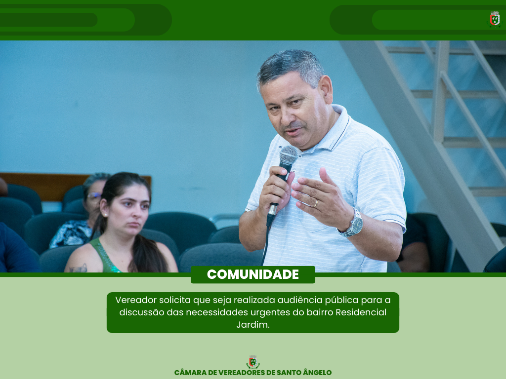 Confira os requerimentos aprovados durante a Sessão da última segunda-feira