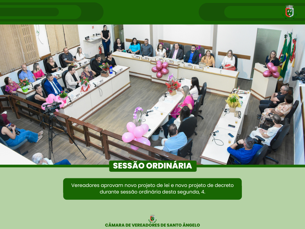 Legislativo aprova Projeto de Lei e Projeto de Decreto