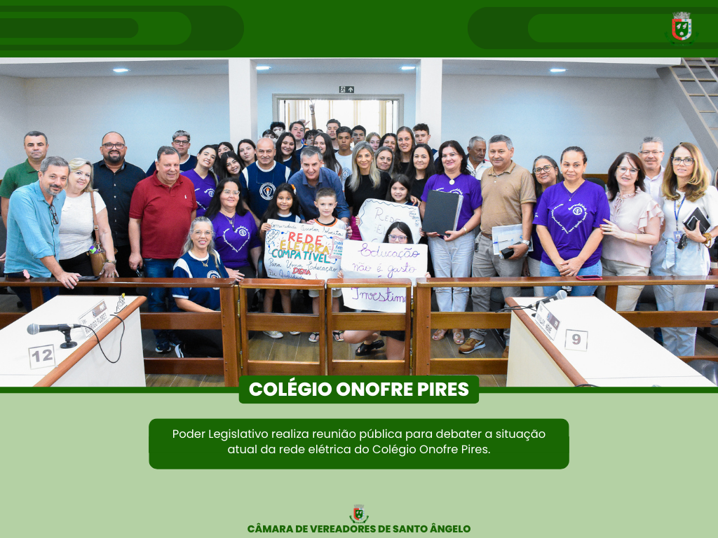 Legislativo realizou Reunião pública para discutir a situação da rede elétrica da Escola Onofre Pires