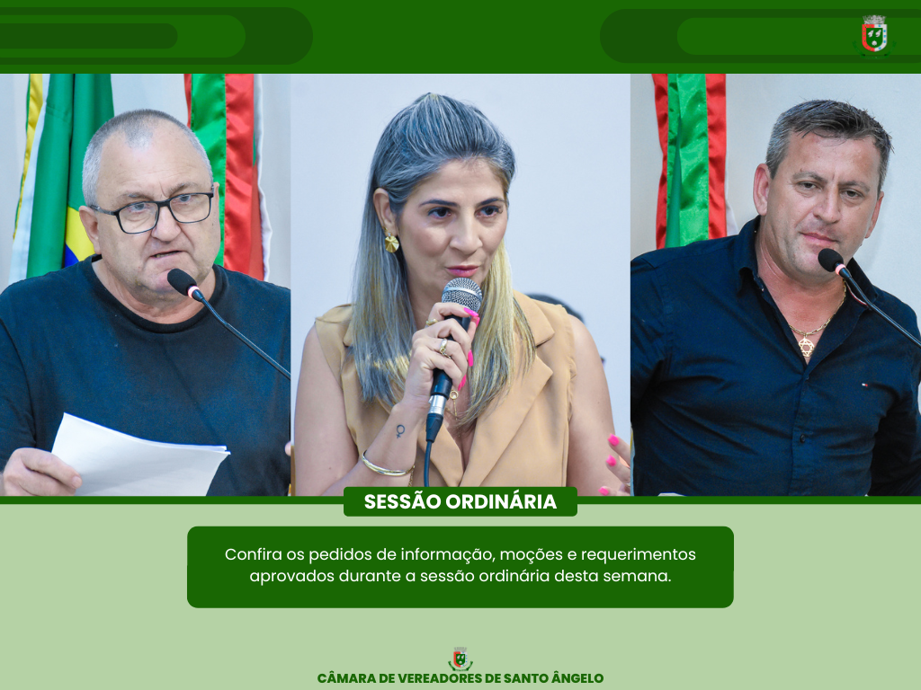 Aprovados novos pedidos de informação, moção de aplausos e requerimentos