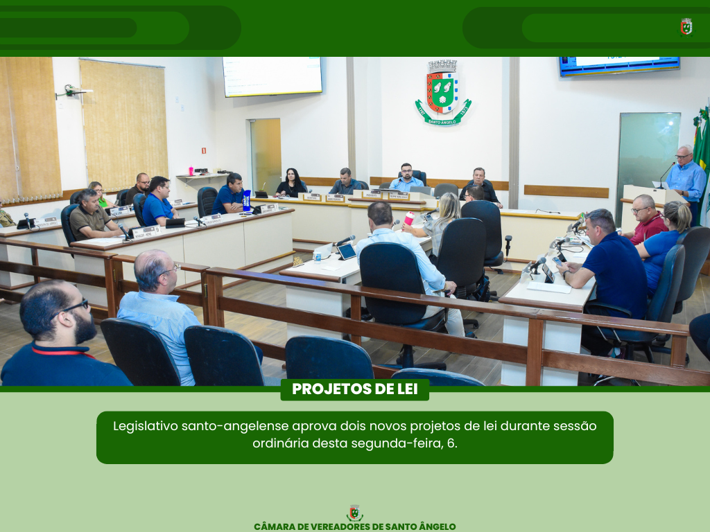 Saiba quais foram os Projetos de Lei aprovados na última segunda-feira