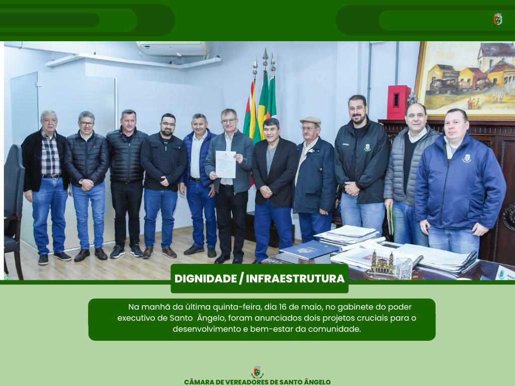 Ato formaliza dois projetos fundamentais para o desenvolvimento e bem-estar da comunidade