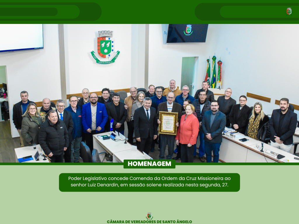  Luiz Denardin recebe o Título de Cidadania Honorária
