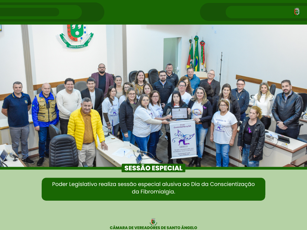 Legislativo realizou sessão especial alusiva ao Dia da Conscientização da Fibromialgia