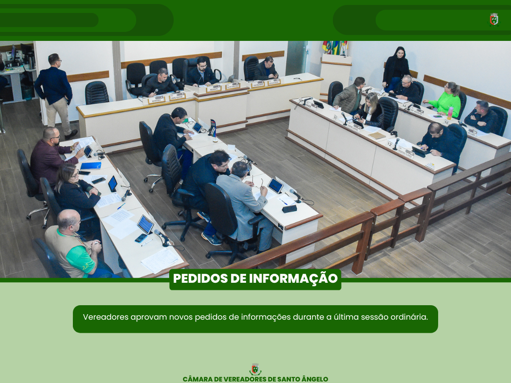 Aprovados dois pedidos de informação durante a última Sessão Ordinária