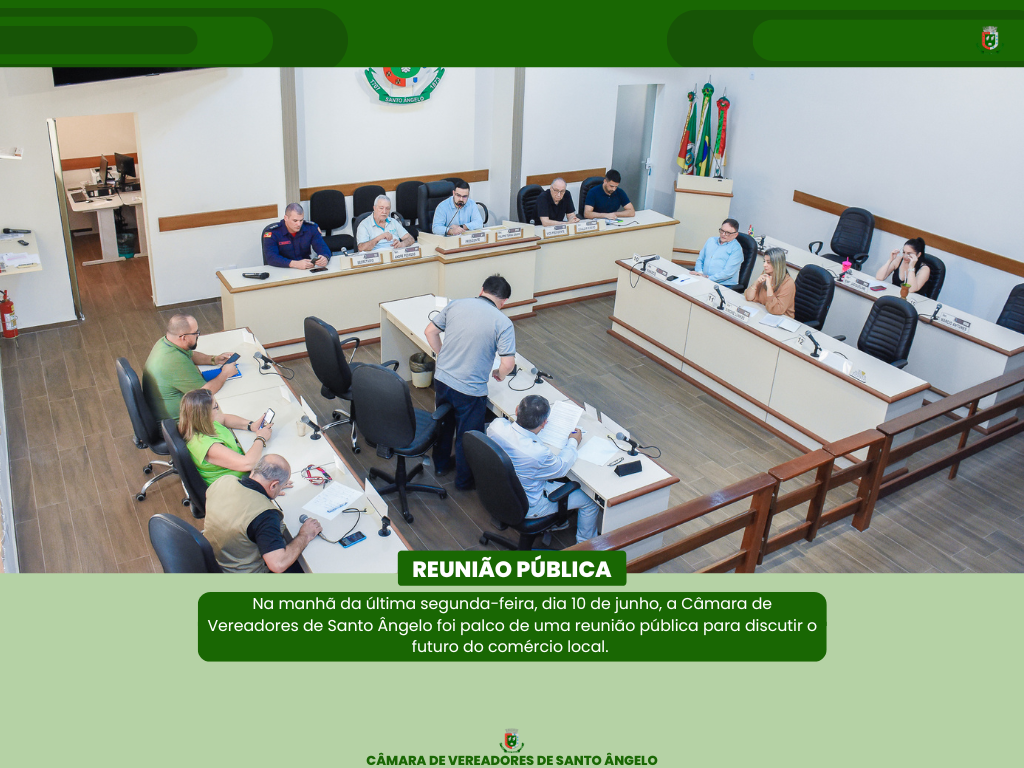 Legislativo realizou reunião pública para discutir o futuro do comércio local