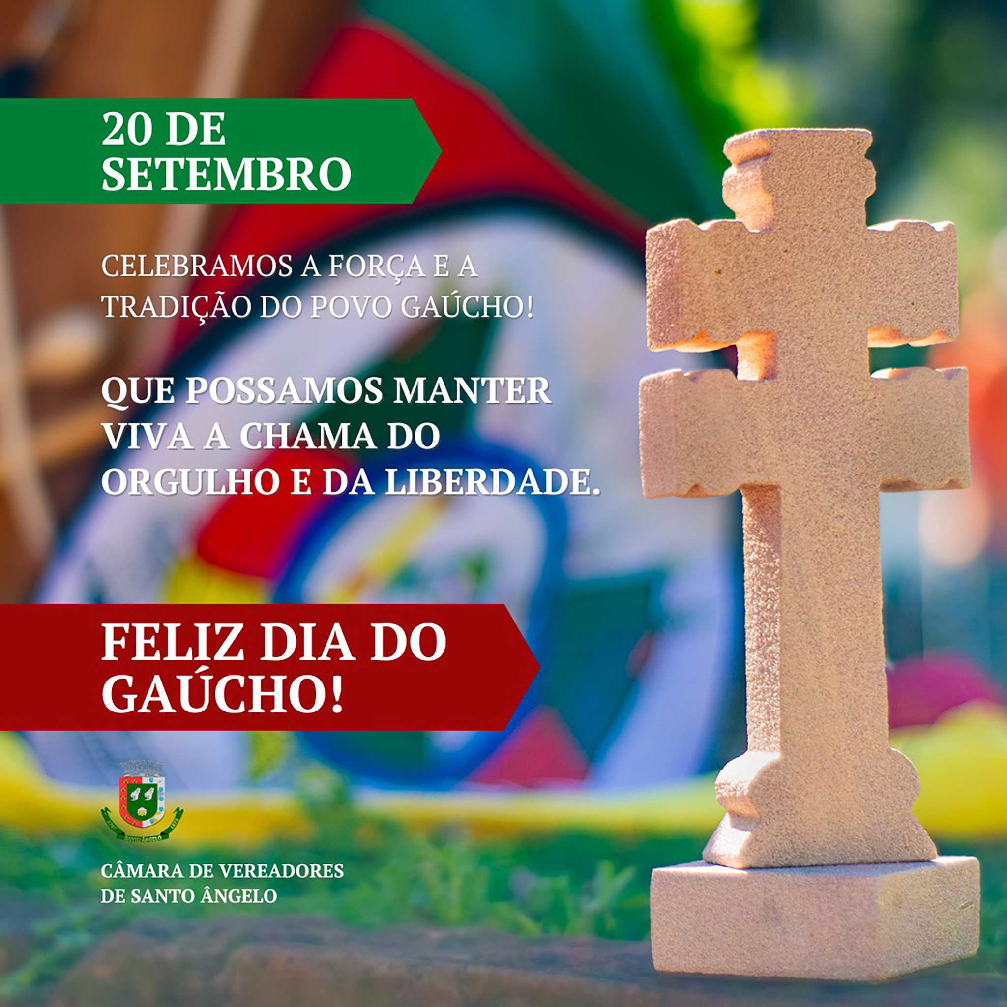 Um Feliz dia do Gaúcho para toda comunidade Santo-angelense