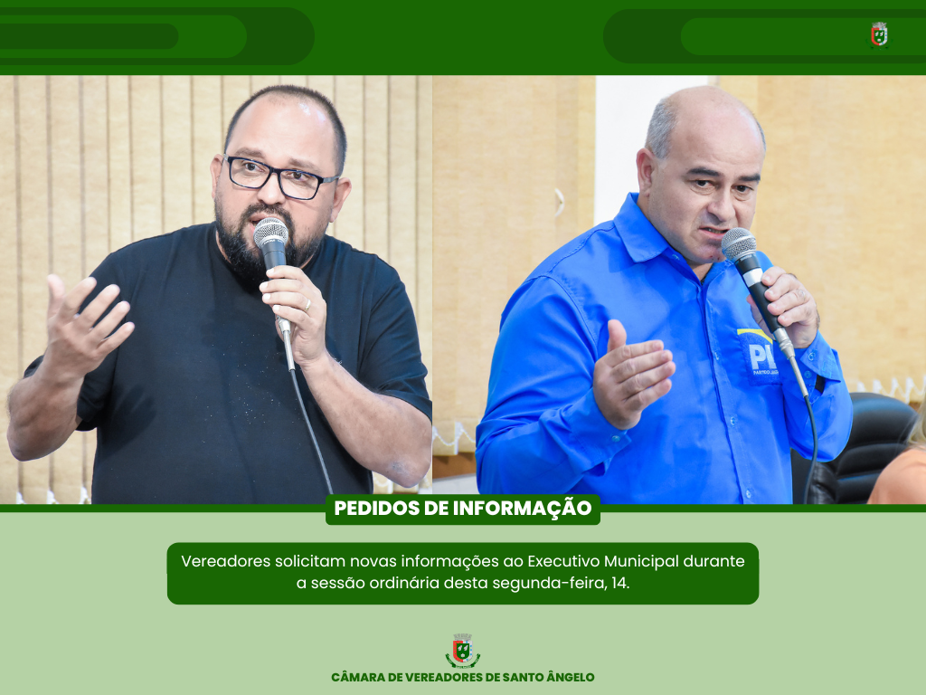 Quatro Pedidos de Informação são aprovados durante a sessão da última segunda-feira